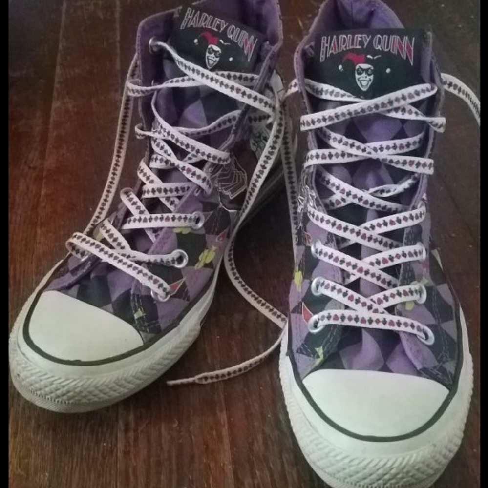 Limited edition Harley Quinn and Joker Converse